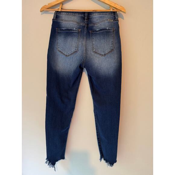 Kancan Estilo Distressed Button-Fly Skinny Jeans Size 7/27 - Picture 3 of 7